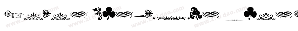 Menina Graciosa Ornaments Two字体转换